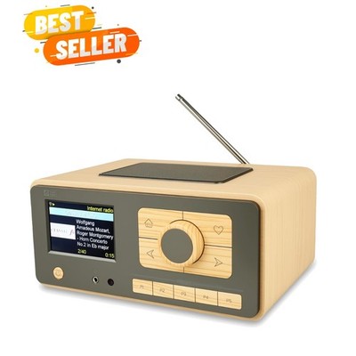 Ocean Digital WR-393 WiFi Internet Radio with FM, Podcast, Bluetooth Speaker,...