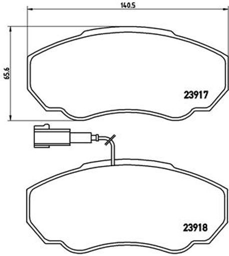 Für BREMBO P 23 091 Brake Pad Set, Disc Brake - Bild 6