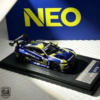 NEO Model 1/64 M4 GT3 Valentino Rossi #46 Skechers WRT Racing Diecast Car - Image 1 of 4