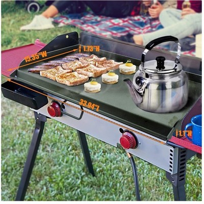 Camp Chef 2 Burner Stove Griddle, 14x32'' Flat Top