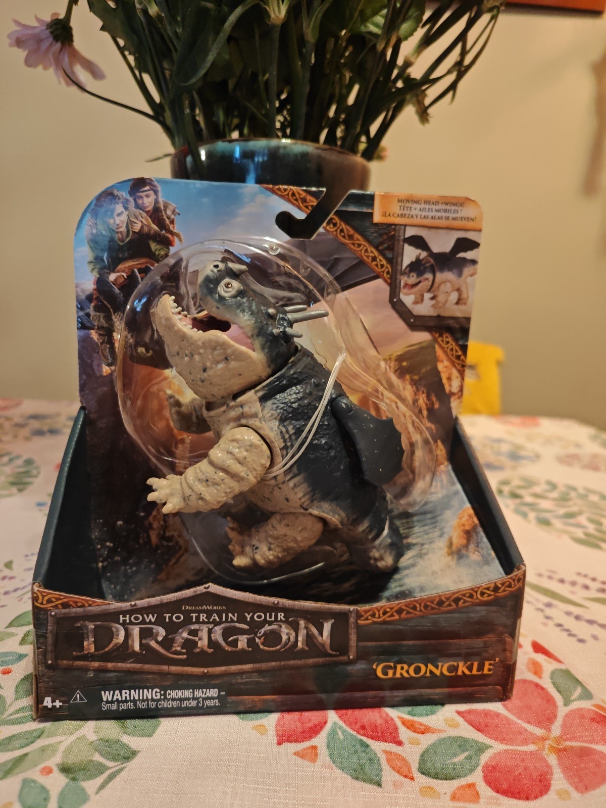 How To Train Your Dragon Gronckle Action Figure Meatlug Spin Master Moving Wings