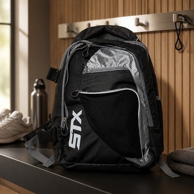 STX Lacrosse AS BPSD BK/XX Sidewinder Lacrosse Backpack, Black