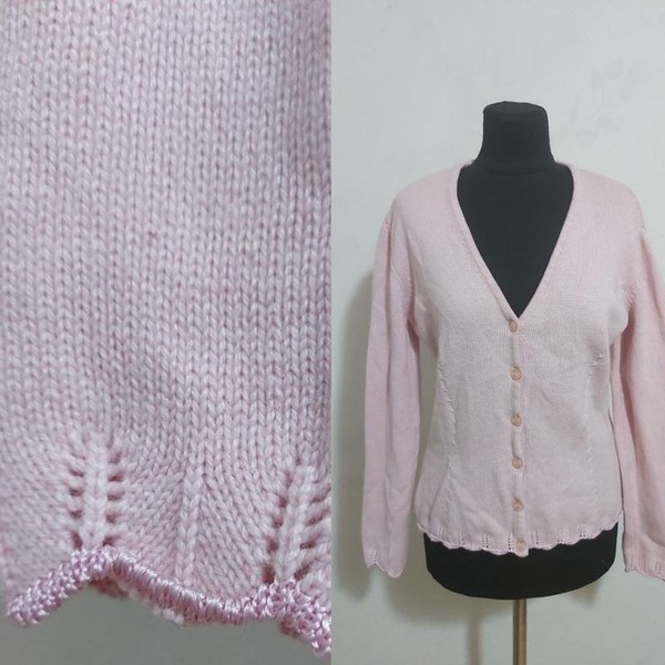 Women Escada Sweater Pink Cashmere 38