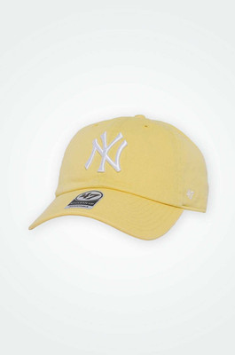 New York Yankees Cap Erwachsene Maize 47 Brand Clean Up MLB Baseball Mütze - Neu