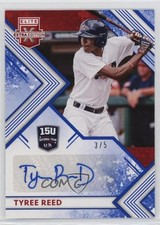 2018 Panini Elite Extra Edition Red White & Blue 3/5 Tyree Reed #15U-TR Auto s3g