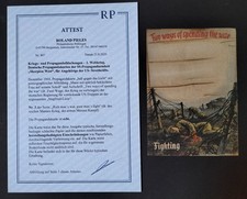 Deutsche Prop.Karte "Rich man`s war, poor man`s fight",Dez.1944 ,Attest,Rarit&auml;t!