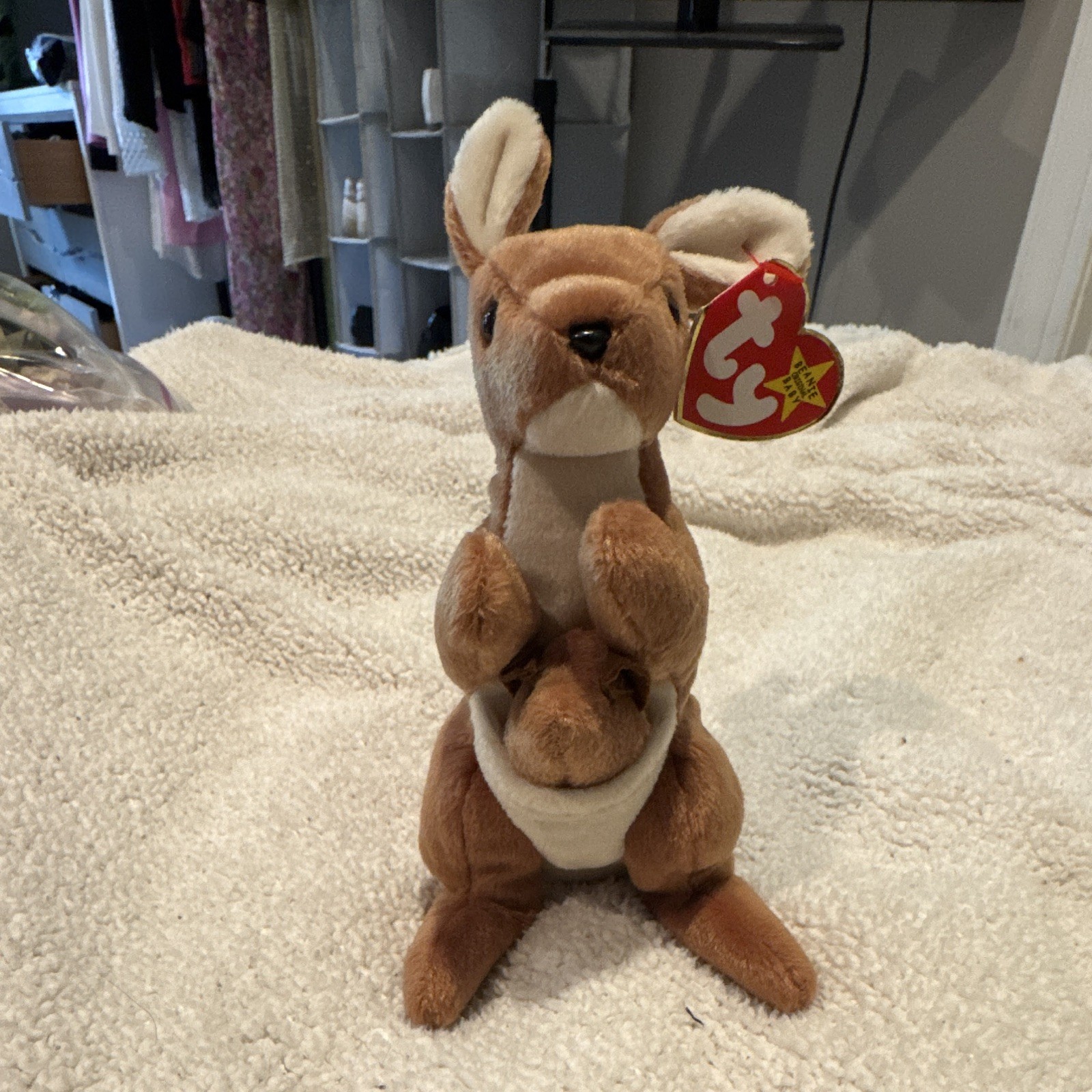 Ty Beanie Baby Pouch Kangaroo 1996