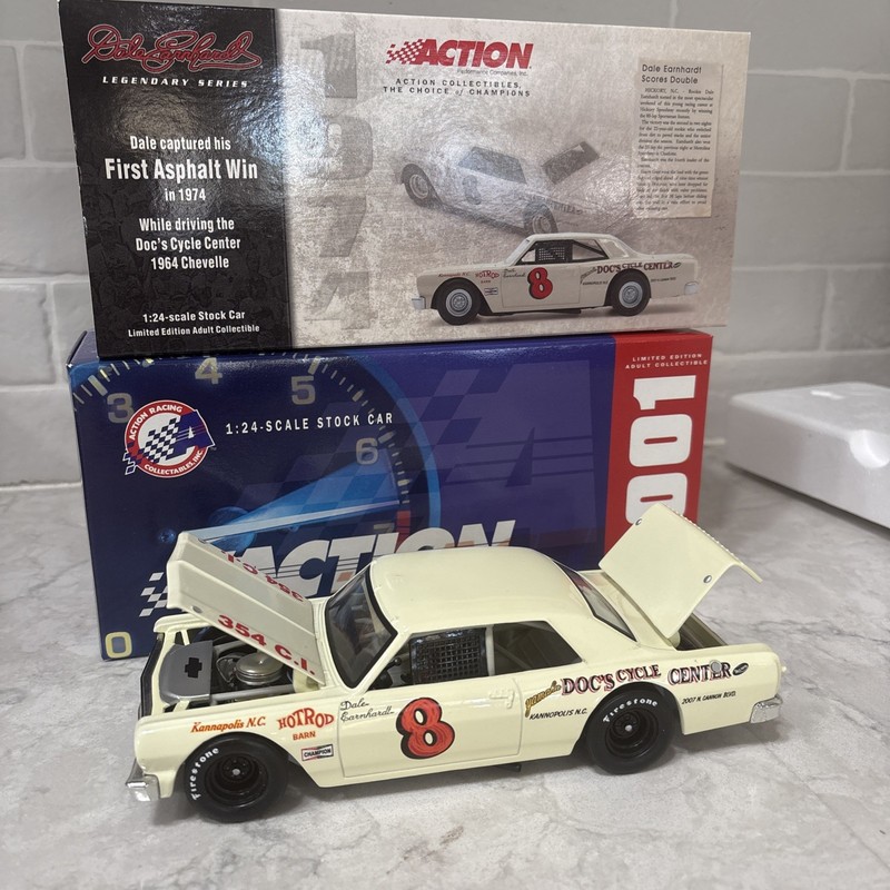 Dale Earnhardt #8 1st Asphalt Win 1964 Chevelle Legendary 1/24 Diecast NEW