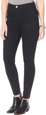 DG2 Diane Gilman Stretch Signature UltraSkinny Jean Black 24WP NEW 1032 