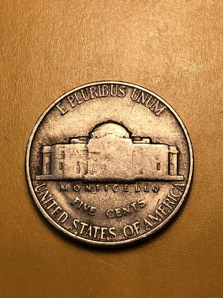 1950-P Jefferson Nickel, Circ, Lot 43345, Free Shipping - Image 2 of 2