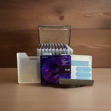 Sony Recordable MD Color Collection 80 Min MiniDisc Lot w/ Storage Case