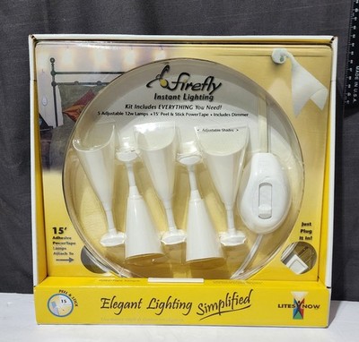 Vtg Y2K Firefly Instant Lighting Kit by LitesNow NOS Sealed   5 Adjustable Lamps
