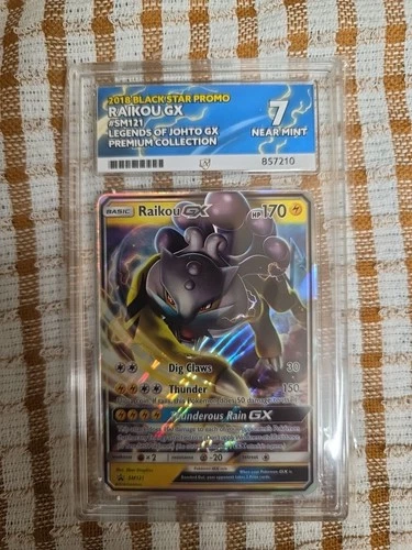 Pokémon TCG Raikou GX SM121 Black Star Promo Card Ace 7