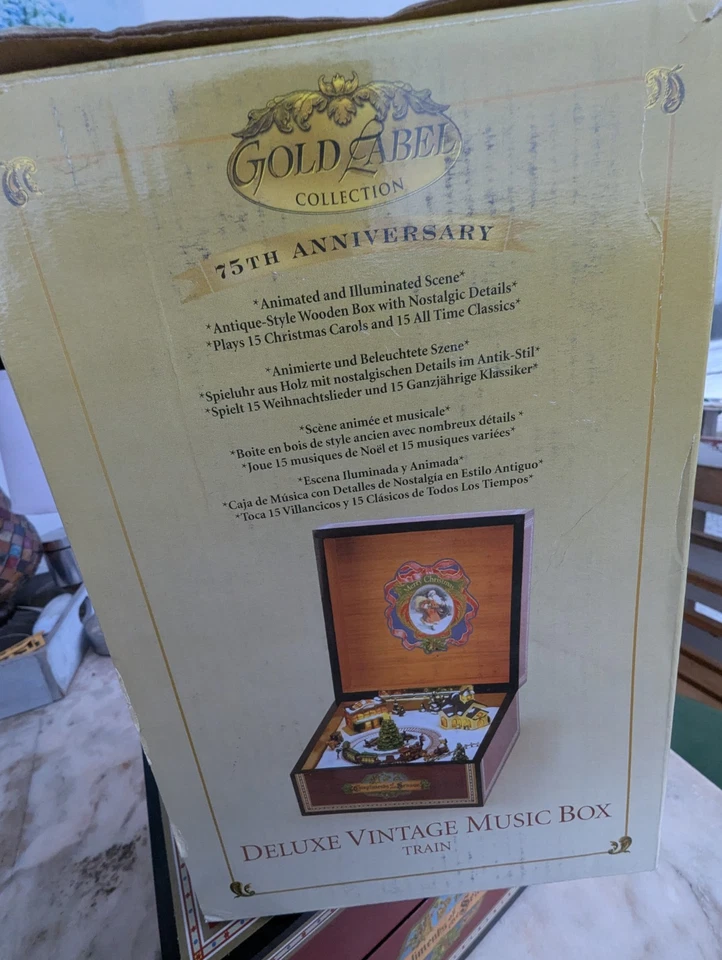 Mr. Christmas Spieluhr Gold Label Collection Deluxe Vintage Music Box 30 Songs - Bild 4 von 4