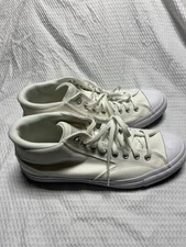 Size 12- Converse Chuck Taylor All Star Mid Malden Street - White