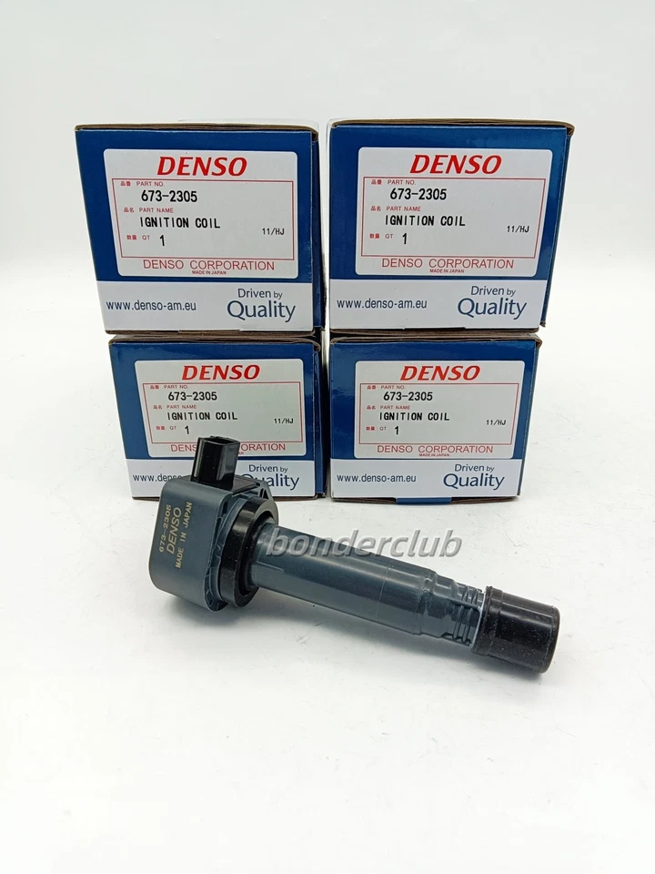 DENSO 4X Ignition Coils For 2006-11 Honda Civic 1.8L I4, 30520-RNA-A01 673-2305 - Imagem 2 de 4