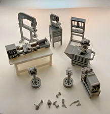 1 24 1 25 Scale Deluxe Machine Shop Equipment Bundle Complete Resin Diorama Set 1 24 1 25 Scale Deluxe Machine Shop Equipment Bundle Complete Resin Diorama Set
