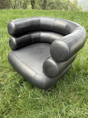 Scandinavian designs Black Leather Excel Cond.