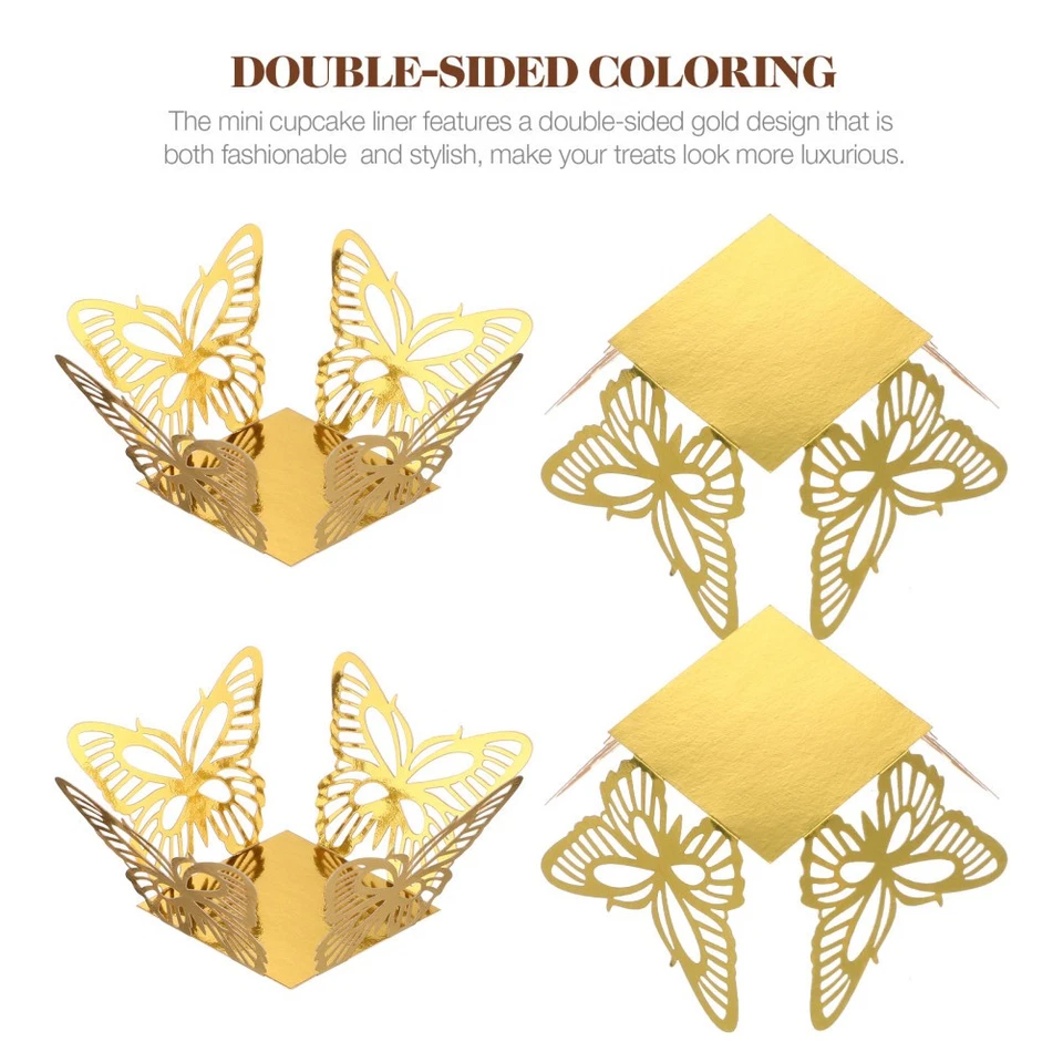  50 Pcs Bakery Muffin Liners Chocolate Wrappers Motifs Cupcake Wedding - Bild 3 von 4