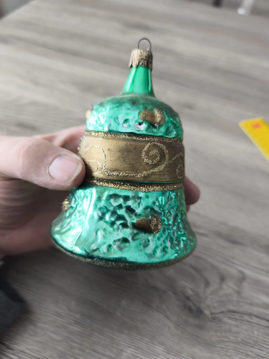 Ancienne Boule De Noël En Verre Soufflé - Décoration Vintage