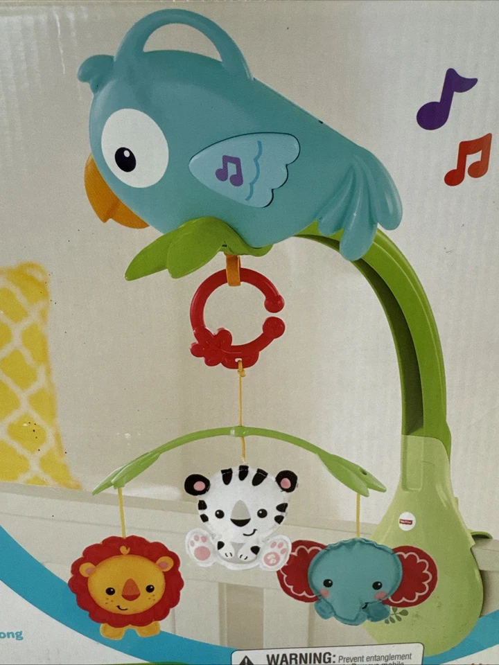 Fisher-Price Rainforest Friends 3 en 1 Musical Móvil Cuna Chupete Bebés 2014 Foto 2 de 4