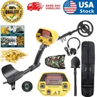 LCD Metal Detectors Gold Digger Deep Sensitive Hunter Coil Searcher W/Bag