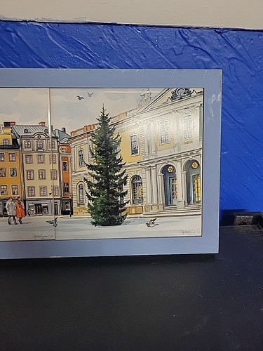 3 Framed Bergquist Imports Swedish Gamla Stan Stockholm Sweden 19.5x7.5 - 第 4/7 張圖片