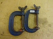 G clamps; Record No.3, 2 1/4" throat steel pair off