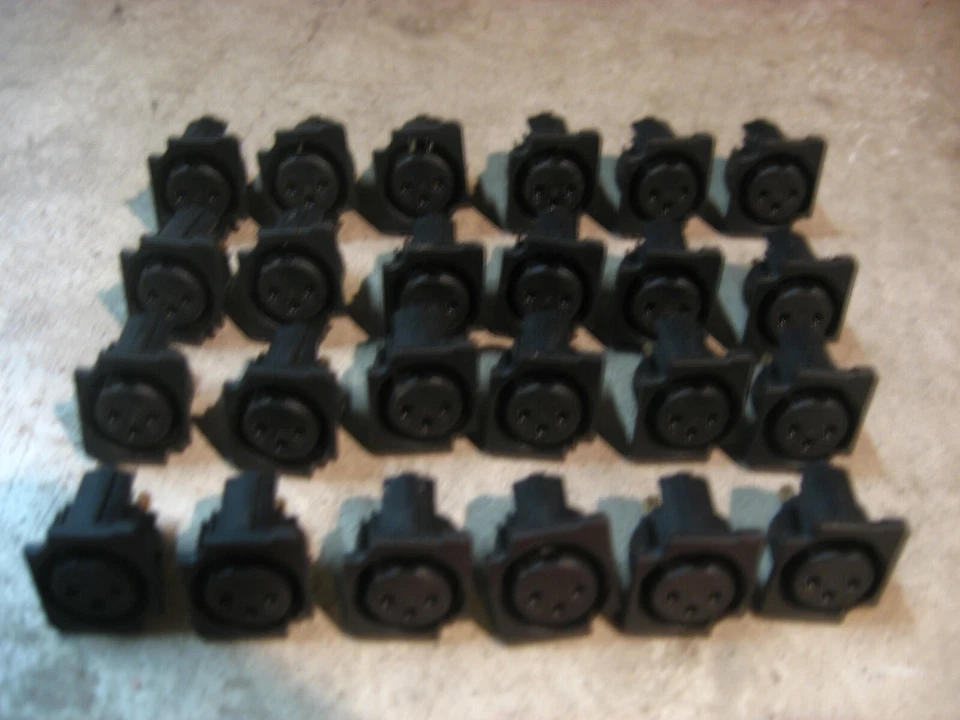 24 channel 48 piece.  WhirlWind XLR snake input connectors. 24 count. Numbered. - Image 2 of 4