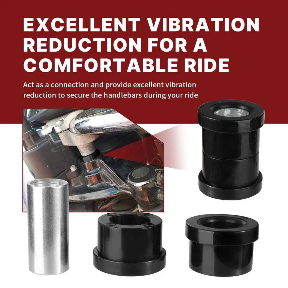 Buchas riser de guidão de poliuretano Harley para Softail Dyna Sportster 1973-2017 - Imagem 4 de 4