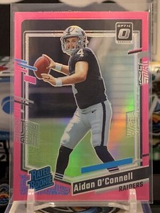 Aidan O'Connell Pink Prizm Rated Rookie 2023 Panini Donruss Optic #258 7O