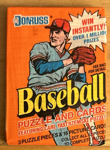 1990 Donruss Baseball Card Wax Pack Scott Lusader Tigers Showing On Bottom Back - Picture 2 of 2