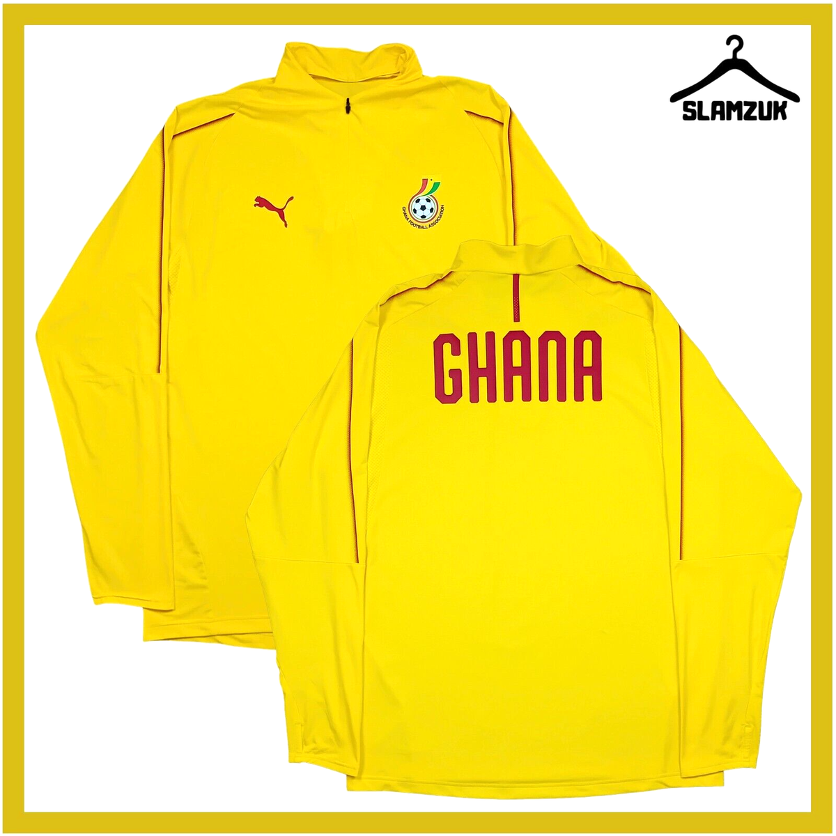 Ghana Football Top Puma XL dryCELL Training Kit GFA 1/4 Zip Jacket - Main Image