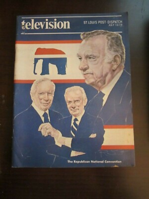 St Louis Post Dispatch TV Guide July 1980 Republican Convention Walter Cronkite