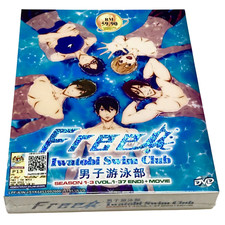 DVD Anime Free - Iwatobi Swim Club Season 1-3 Vol. 1-37 End  Movie