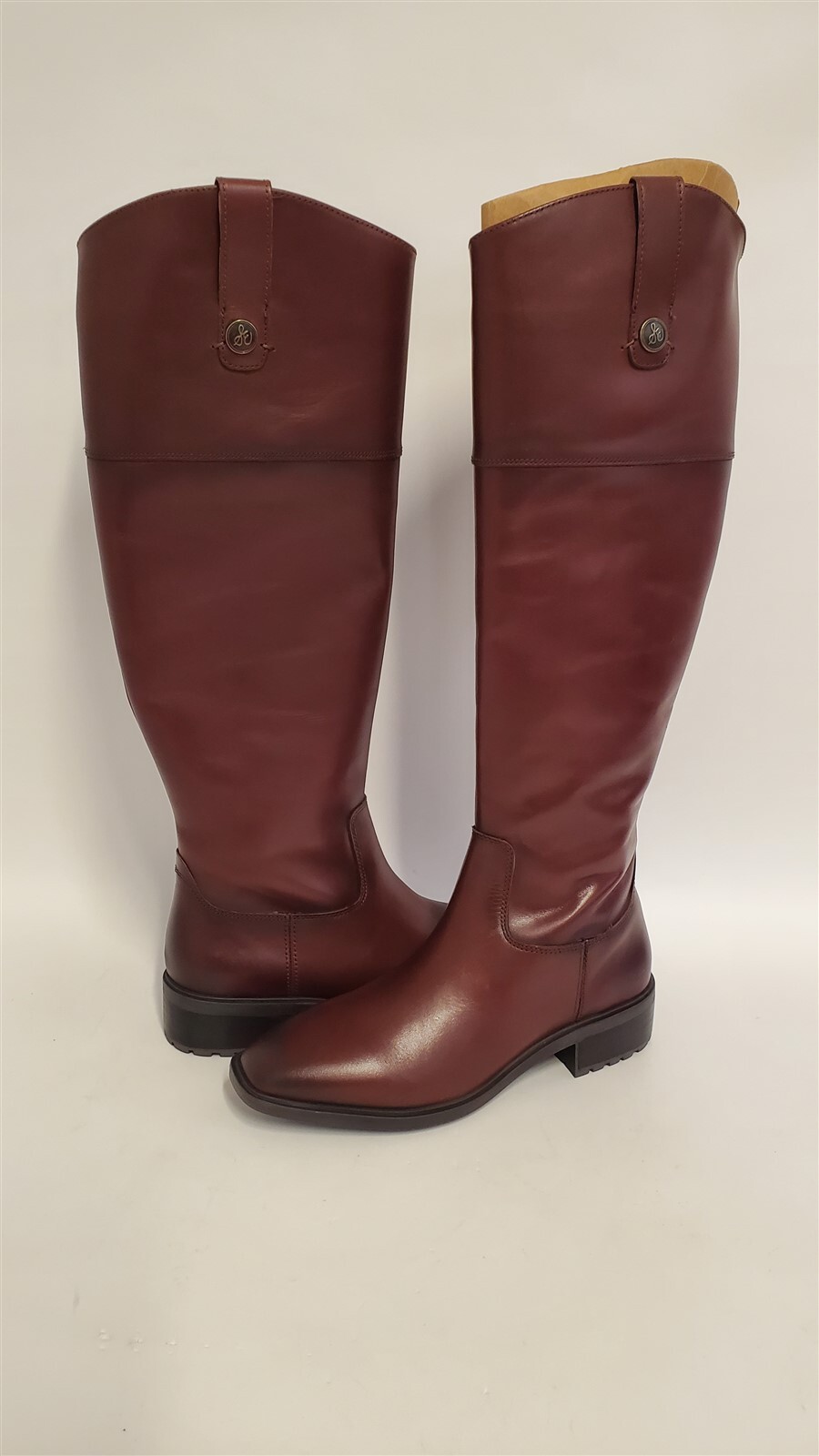 Sam Edelman Women's Drina Knee High Leather Riding Boots, Terazzo Brown 6.5 M US