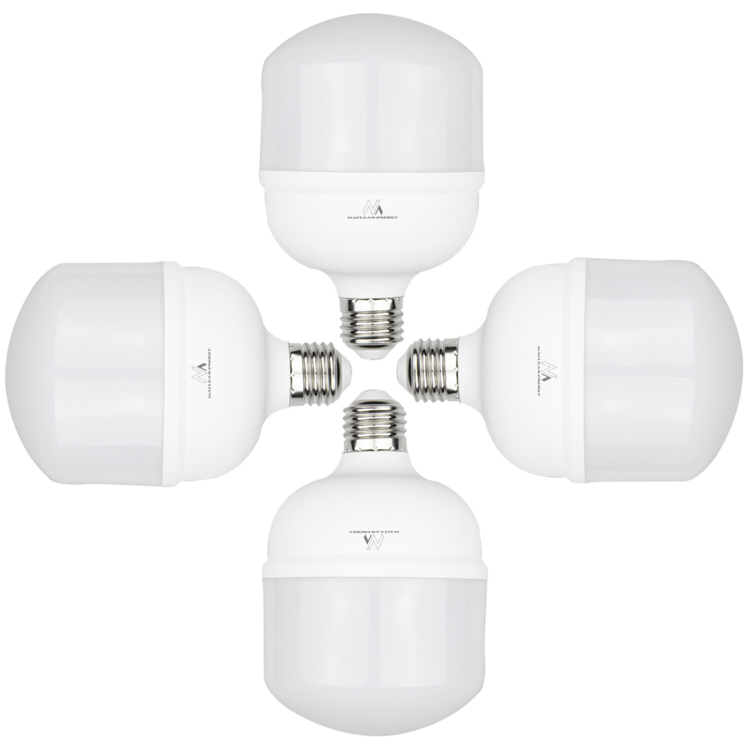 Ampoules LED blanc froid E27 Maclean 48W lot de 4 grand angle 200° haute luminosité