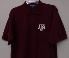 Texas A&M Aggies NCAA Mens Embroidered Polo XS-6XL, LT-4XLT New