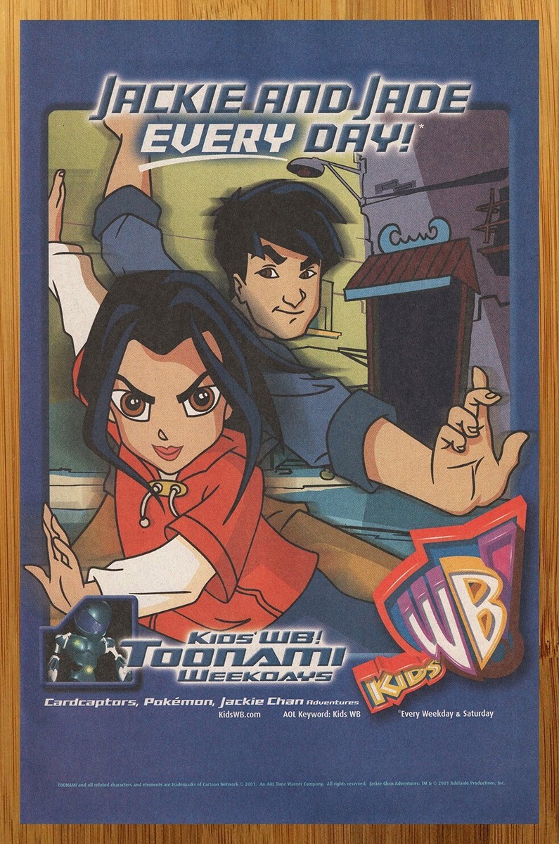 JACKIE CHAN IN BUDOUKAN パンフレット 2001 Jackie Chan Adventures Print Ad/Poster Kids WB Toonami
