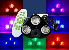 Pactrade Marine Black Aluminum Transom Underwater Light 12V Red Green Blue White