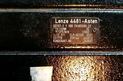 Lense 4481 -Asten Motor Gearbox