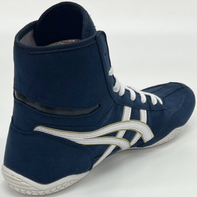 ASICS Wrestling Shoes 1083A001 Navy x white gold edge Successor to