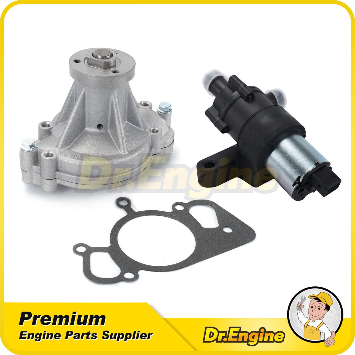 Water Pump Auxiliary Water Pump Fit 03-10 Jaguar S-Type XF XJ8 XJR