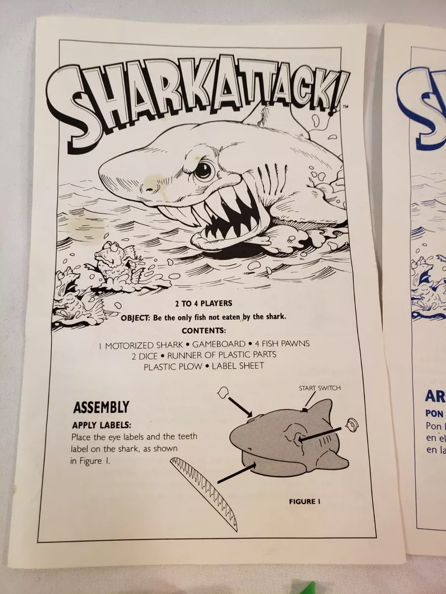 Shark Attack Board Game 1980's Vintage. One of the fun things that was