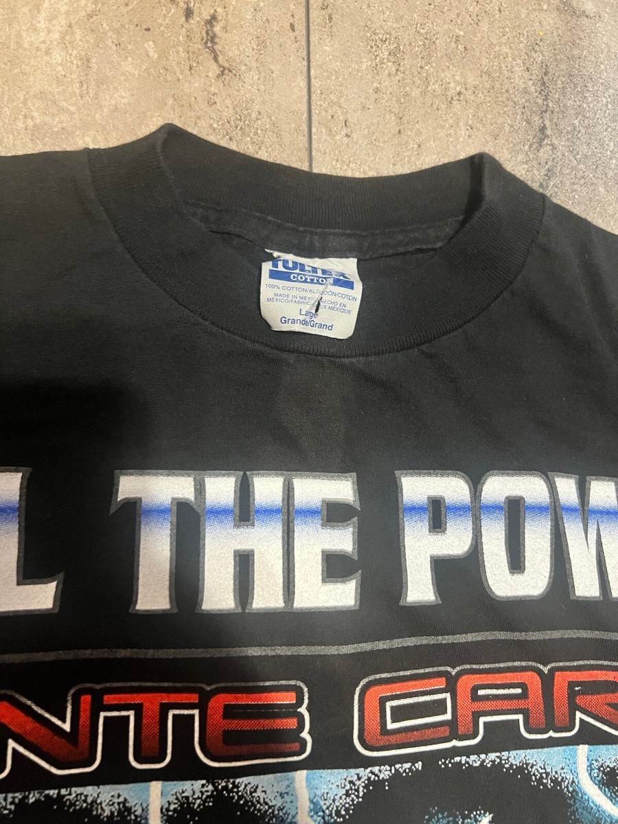 Vintage Shirt Mens Large 90s Chevrolet Monte Carlo Feel The Power Lightning View 3