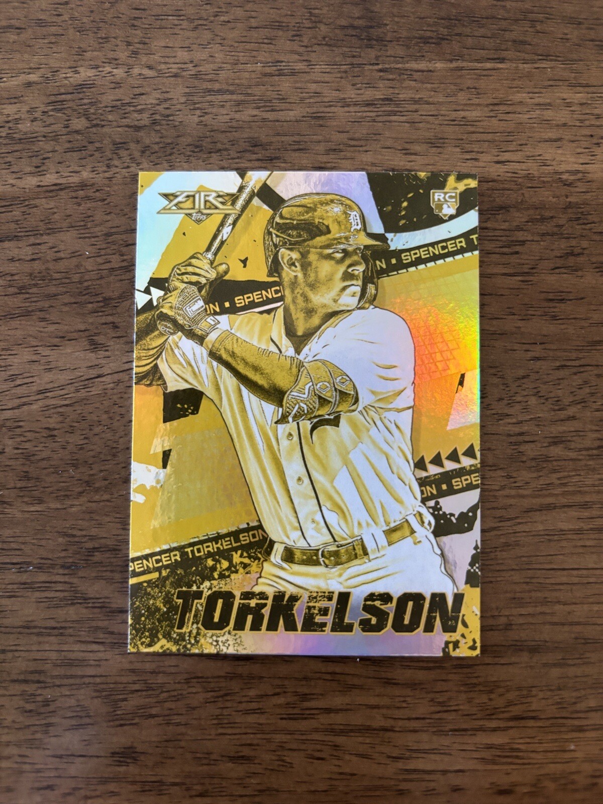 2022 Topps Fire Spencer Torkelson Gold Minted Rookie SP #111 Detroit Tigers