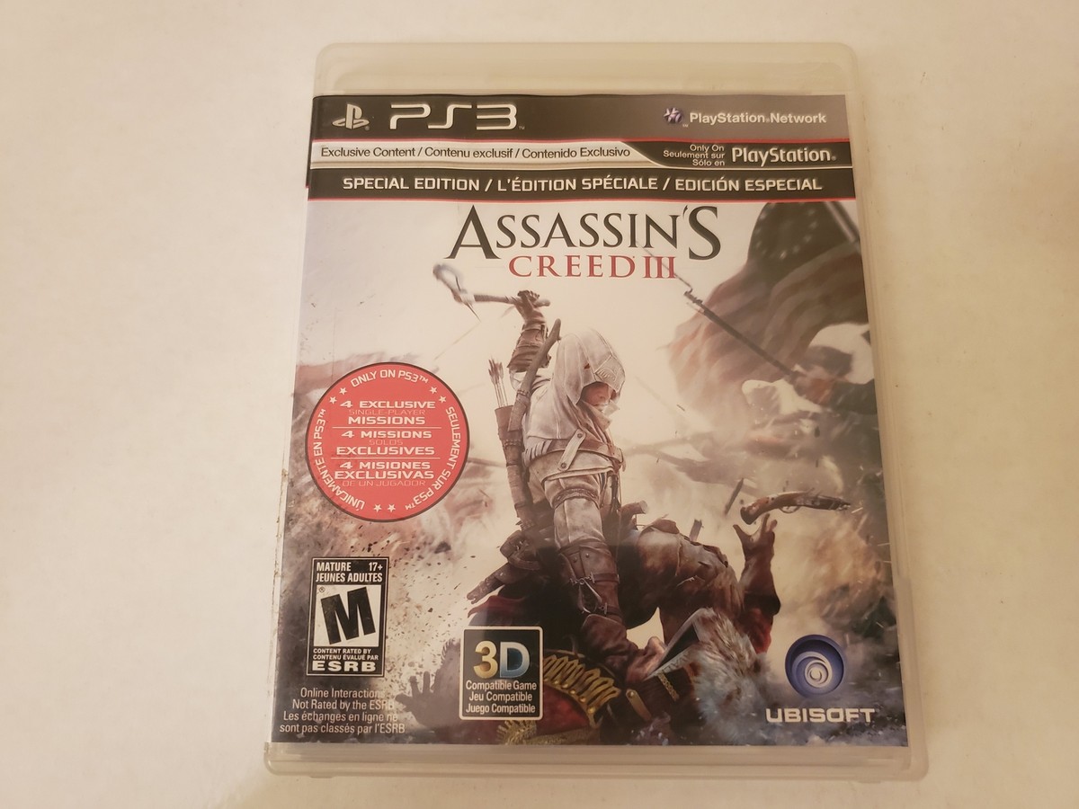 Assassin's Creed Iii Special Edition (Playstation 3 Ps3) | eBay