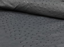 Ostrich Leather Hide Charcoal Gray SF