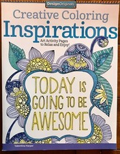 Design Originals INSPIRATIONS Adult Coloring Book NEW