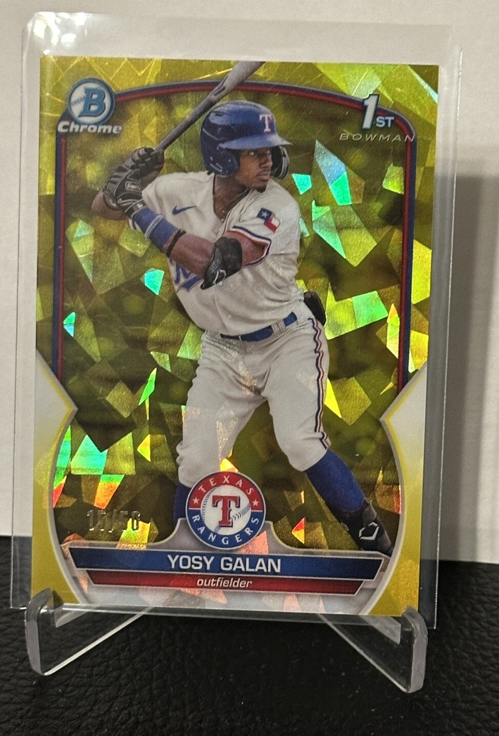 2023 Bowman Chrome Sapphire Edition Prospects Yellow 15/50 Yosy Galan #BCP-221